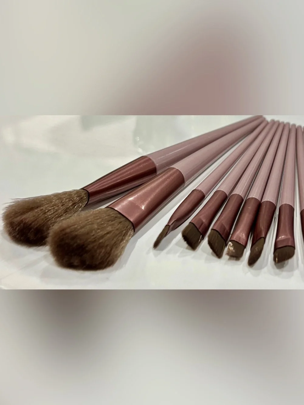 Rose Gold Makeup Brush Set – 10-Piece